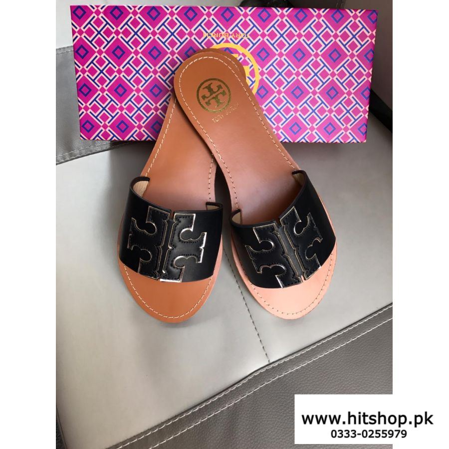 Women Fancy Slipper Black And Brown